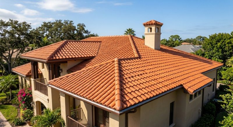 Barrel Tile Roof Installation in Monument, CO