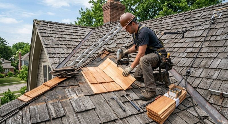 Cedar Shake Roof Repair in El Paso County, CO