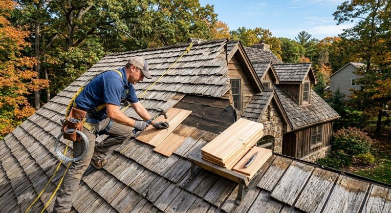 Cedar Shingles Repair in Elbert, CO