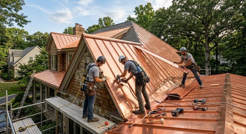 Copper Roof Installation in Monument, CO