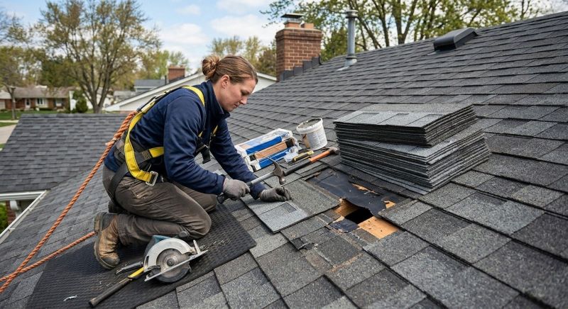 Hip Roof Shingle Repair in Monument, CO
