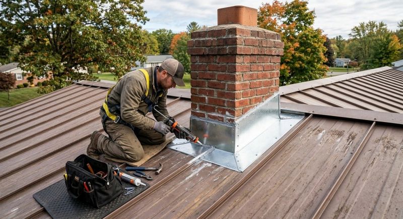 Metal Roof Flashing Repair in Monument, CO