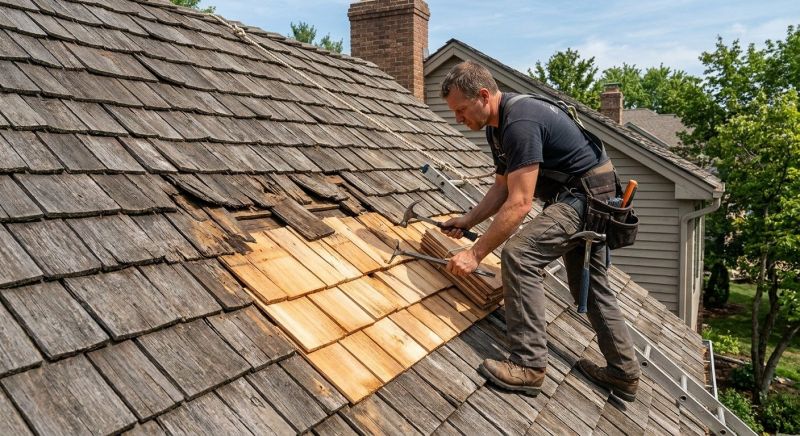Shake Shingle Repair in El Paso County, CO