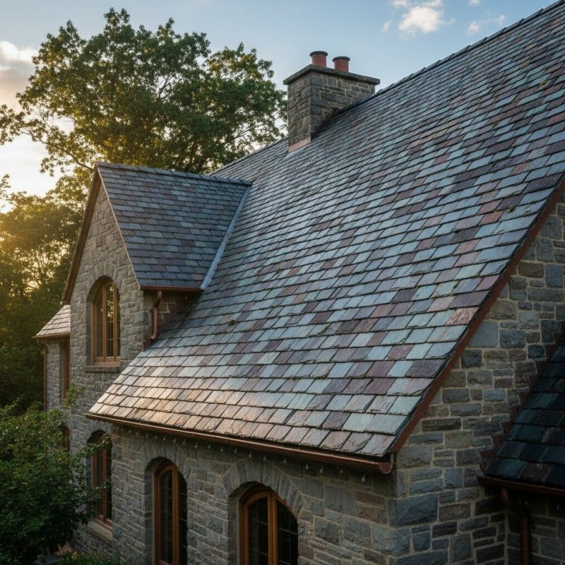 Slate Roof Replacement in Larkspur, CO