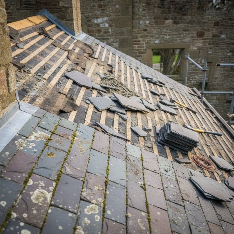 Slate Roof Replacement in Peyton, CO