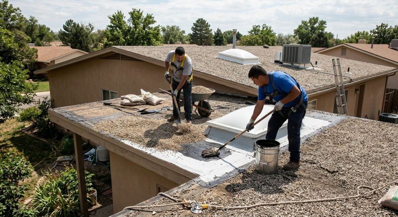 Tar And Gravel Roof Repair in Larkspur, CO