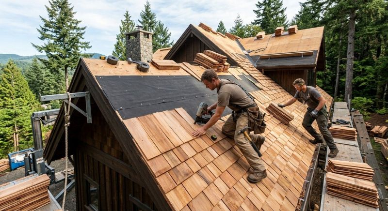 Wood Roofing Installation in Larkspur, CO